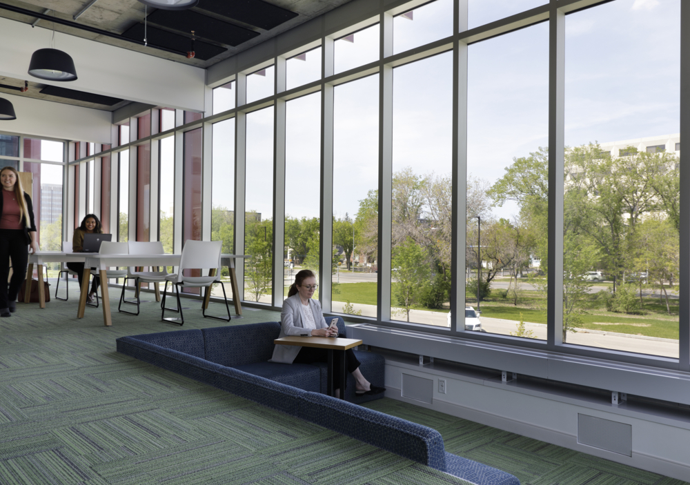 An image of P3A's Conexus Credit Union Head Office project.