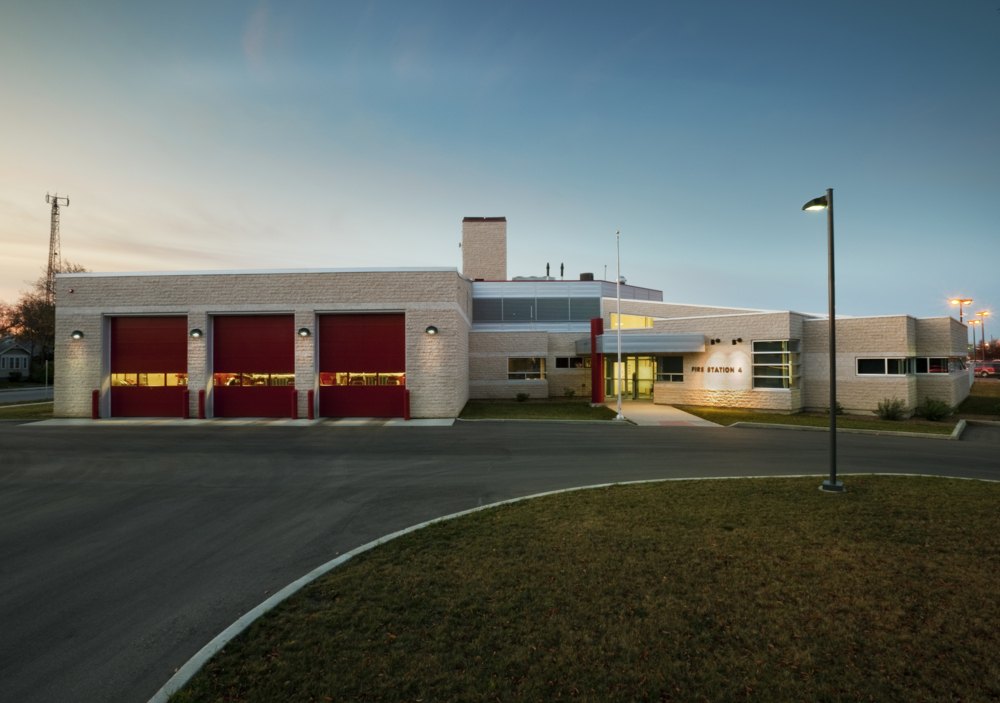 An image of P3A's Regina Fire Station no.4 project.