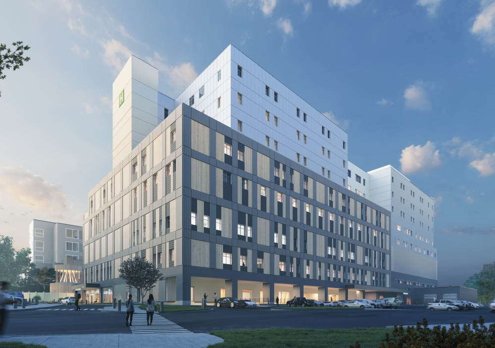 An image of P3A's Prince Albert Victoria Hospital project.