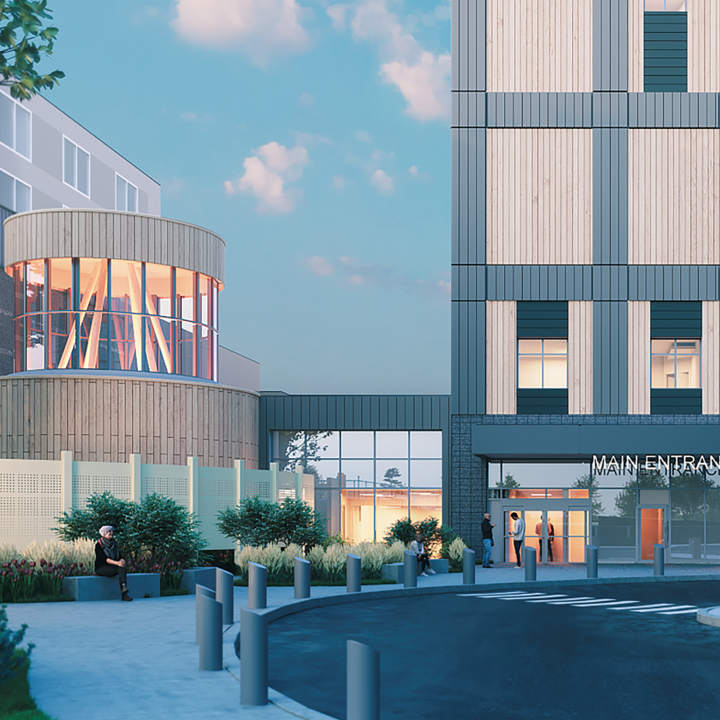 An image of P3A's Prince Albert Victoria Hospital project.