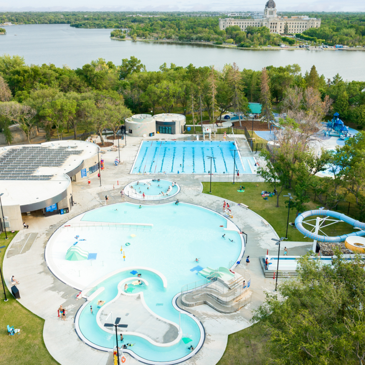 An image of P3A's Wascana Park Outdoor Pool project.