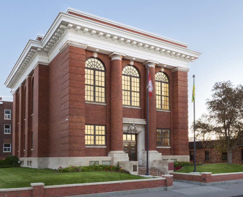 An image depicitng P3A's Moose Jaw Court House project.